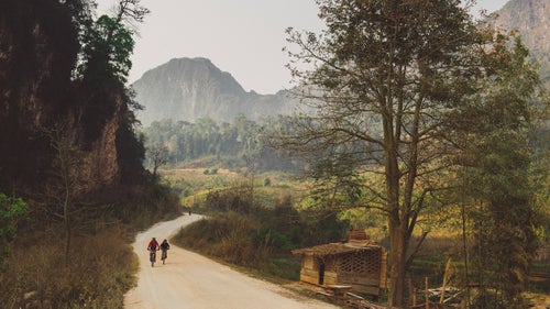 During the ride, they camped and stayed in hotels and locals’ homes.