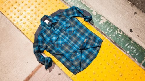 Kitsbow Icon Shirt ($195)
Yes, it’s a $200 wool flannel. But as we’ve argued before, it might be the most versatile piece of clothing you’ll ever buy, thanks to features like articulated sleeves and abrasion patches on the elbows and shoulders. Wear it to bike, ski, hike, backpack, camp, drive, or just live in it.
Correction: the Icon was originally made in San Francisco and is now made in Oakland.