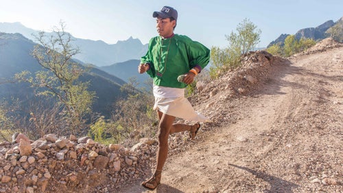 The first Copper Canyon ultramarathon took place in Urique, Mexico, in 2003, and was organized by legendary ultrarunner Micah True, also know as Caballo Blanco. True—famously depicted in Christopher McDougall’s bestselling 2009 book, Born to Run—wanted the race to help preserve the local culture of the Tarahumara people, who dress in sandals, skirts, and long-sleeve tops and have an extraordinary capacity to run long distances.
In 2012, the 58-year-old True went missing during a run in New Mexico’s Gila Wilderness and was found dead days later. Soon afterward, the annual race in Copper Canyon was renamed the Caballo Blanco Ultra in his honor. Myke Hermsmeyer, a 29-year-old Montana-based photographer who has been shooting ultras for several years, traveled to Urique in March to document the 15th anniversary of this infamous 50-mile race.
The city of Urique, which lies at the base of the Copper Canyon, now organizes the race. “It’s like if you put a town at the bottom of the Grand Canyon,” Hermsmeyer says. The Caballo Blanco Ultra and festival is by far the city’s largest event of the year, but when the race was canceled in 2015 due to nearby drug violence, its future was in doubt. Only six nonlocal runners ran the following year. The Caballo Blanco Ultra returned in 2017, with more than 700 Tarahumara, about 80 Mexicans, and 60 other runners from around the world.
