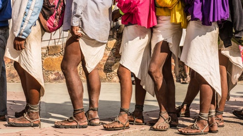 The sandals in which the Tarahumara run—called huaraches—have rubber soles made from old tires and held together with leather straps. In Born to Run, McDougall credited the huaraches with some of the Tarahumara’s running prowess and consequently launched the minimalist footwear craze.