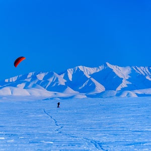 Traveling across the Arctic isn’t easy no matter how you do it, but Palmer, Alaska-based photographer Fredrik Norrsell and his wife, Nancy Pfeiffer, thought the winter landscape of the Arctic National Wildlife Refuge, north of the Brooks Range, would make for a nice ride. In April 2014, the couple covered about 75 miles using the wind and skis near the village of Kaktovik on the northern coast of Alaska. While most of the expedition was slow-going, with good conditions, at times Norrsell and Pfeiffer could get going near 10 miles per hour, with loaded sleds, just using the power of the wind. Here, Norrsell shares a few memories of the cold, breezy adventure. Norrsell: Finally, after days of waiting, the wind began to blow and we were able to put our kites to the test.