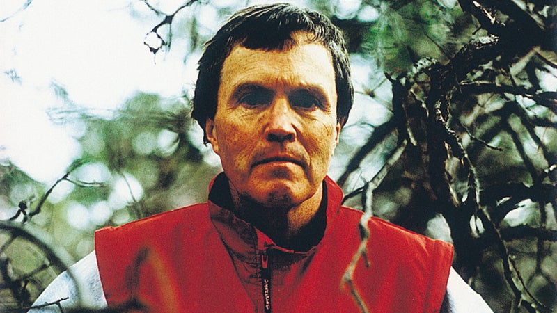 The dietary pragmatist: Burke strikes an anti-Food Nazi pose near his home in Colorado Springs.