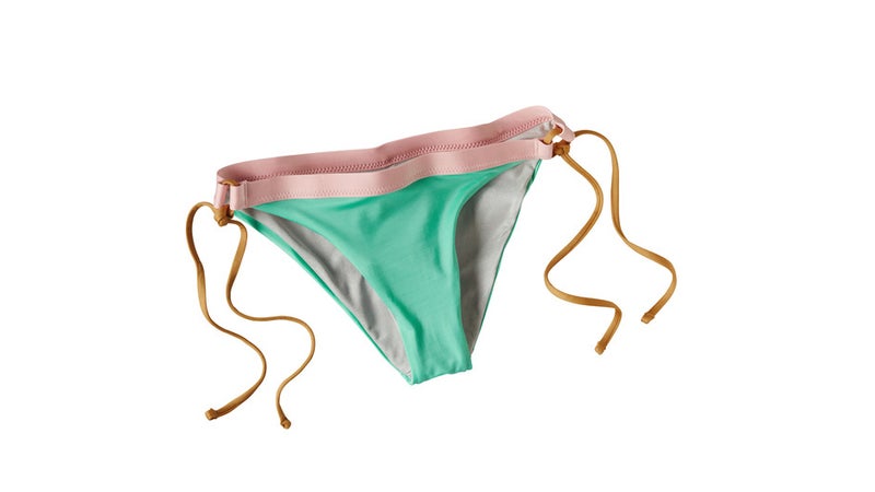 Patagonia Women's Solid Nanogrip Side Tie Bikini Bottoms.