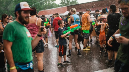 Kids from towns all around Washington County, Virginia, line up hours before the annual hiker parade, many in the backs of pickup trucks with multiple super-soakers and buckets of water among them. Parade instructions on the Trail Days website are clear but rarely followed: “Reminder–NO water balloons, but super soakers are very much encouraged! Please do not spray anyone preceding the hikers, including those in uniform such as the Honor Guard and Police, or other parade participants such as trail maintenance clubs, beauty queens, and scout troops... unless they have a water gun too!”