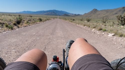 Unlike on a two-wheeled bike, it’s easier to look around and enjoy the view while riding a trike. It’s like a riverboat cruise where you are the paddle. Oh yeah, and my arm didn’t hurt.
