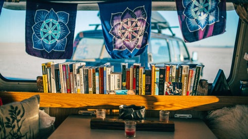 “I’ve got my library of sophistication, so it looks like I study things!”