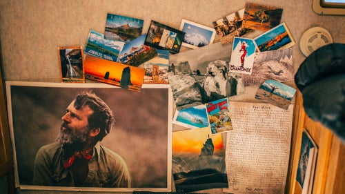 “I’ve been putting photos and everything from my travels up here—places that make me happy.”