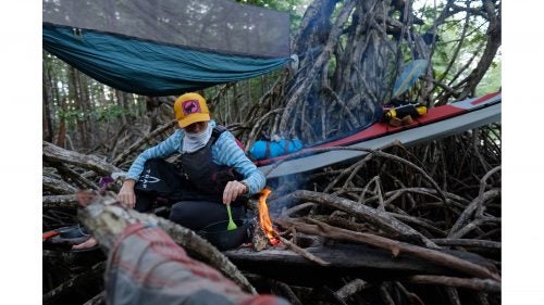 The mosquito annihilation began promptly at dusk every night, especially in the mangroves. We cooked quickly and retreated to our covered hammocks as soon as possible.