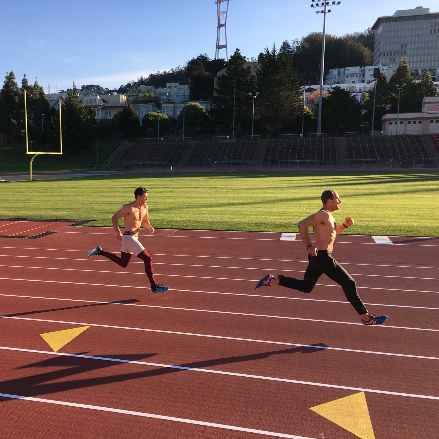 Ultimate players often run 20 miles in a game, Kittredge makes track workouts a staple of his training.