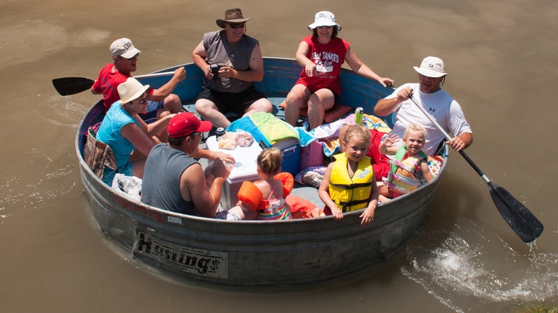Getting tanked on the Middle Loop River, Nebraska