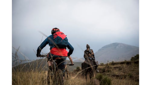 Our entire ride was led by Isaac Molapo, a local horseman who dressed in traditional wool blankets and Chinese balaclavas. Molapo navigated the terrain expertly and brought us through dozens of local villages.