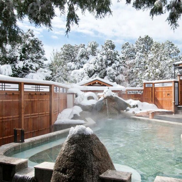 Ten Thousand Waves—a Japanese-style spa in Santa Fe, New Mexico—offers a variety of tubs and treatments.