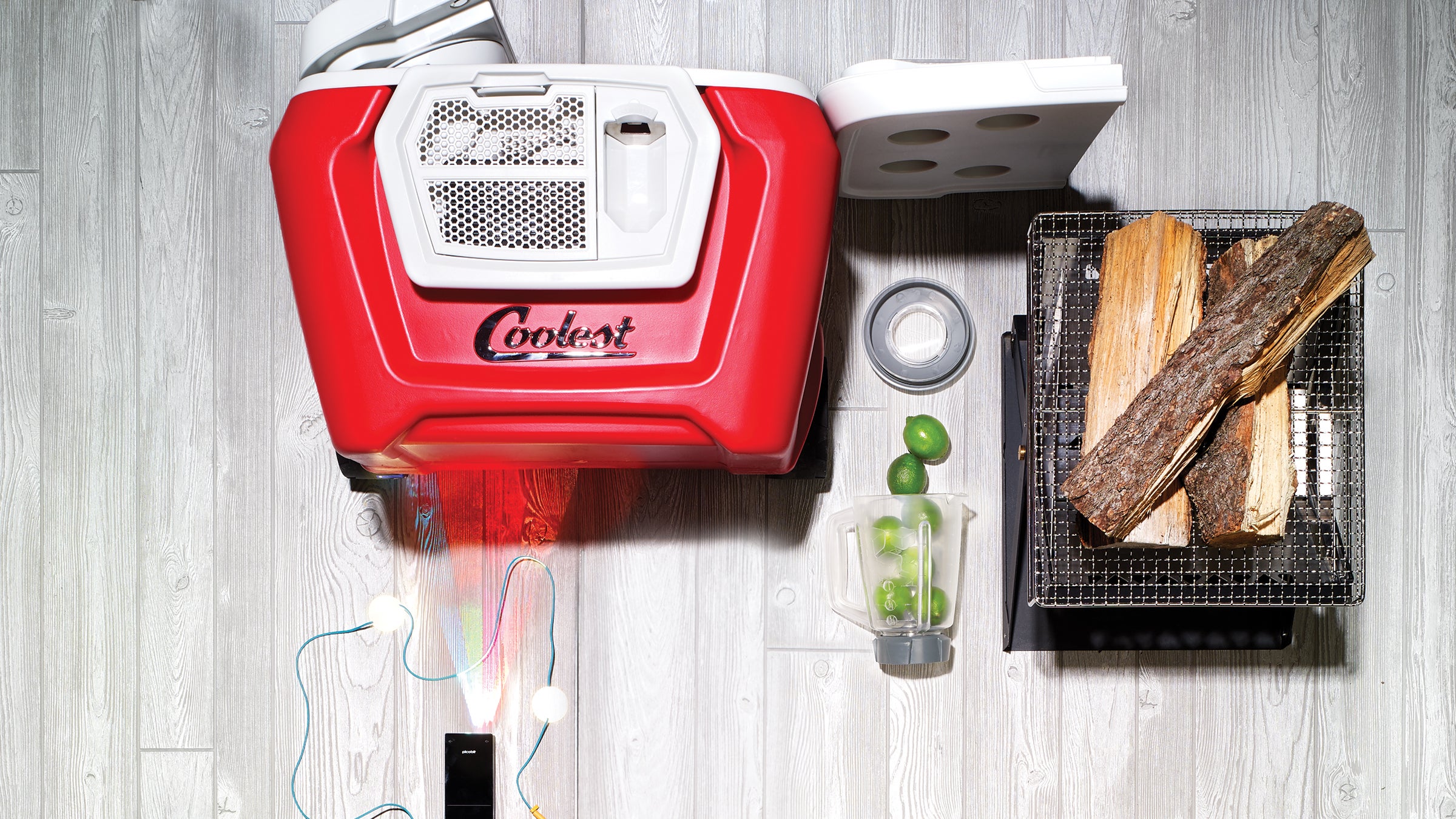 Set the lighting, mix the tunes, light up a cozy firepit, even operate the ’cue without leaving your deck chair.