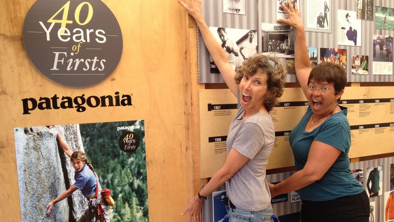 Terri Laine (left) and Val Franco in the Archives.