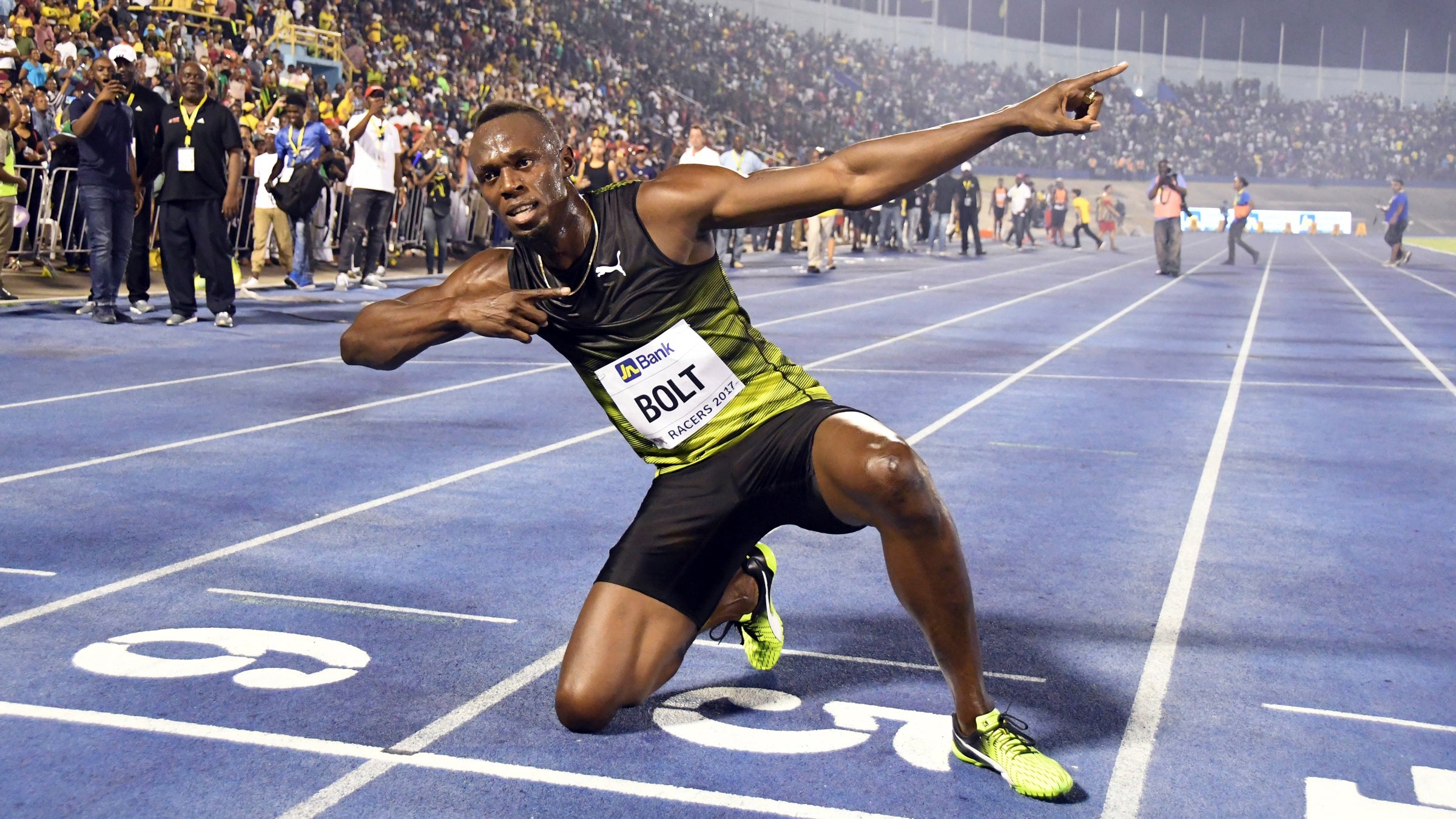 Jamaica's usain bolt sprints on to the olympic scene in beijing 2008, ...