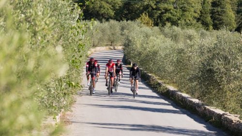 In Tuscany you can ride for miles without passing a car.