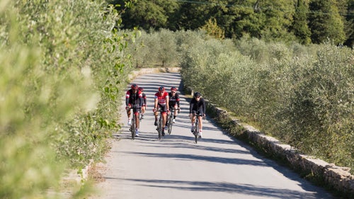 In Tuscany you can ride for miles without passing a car.