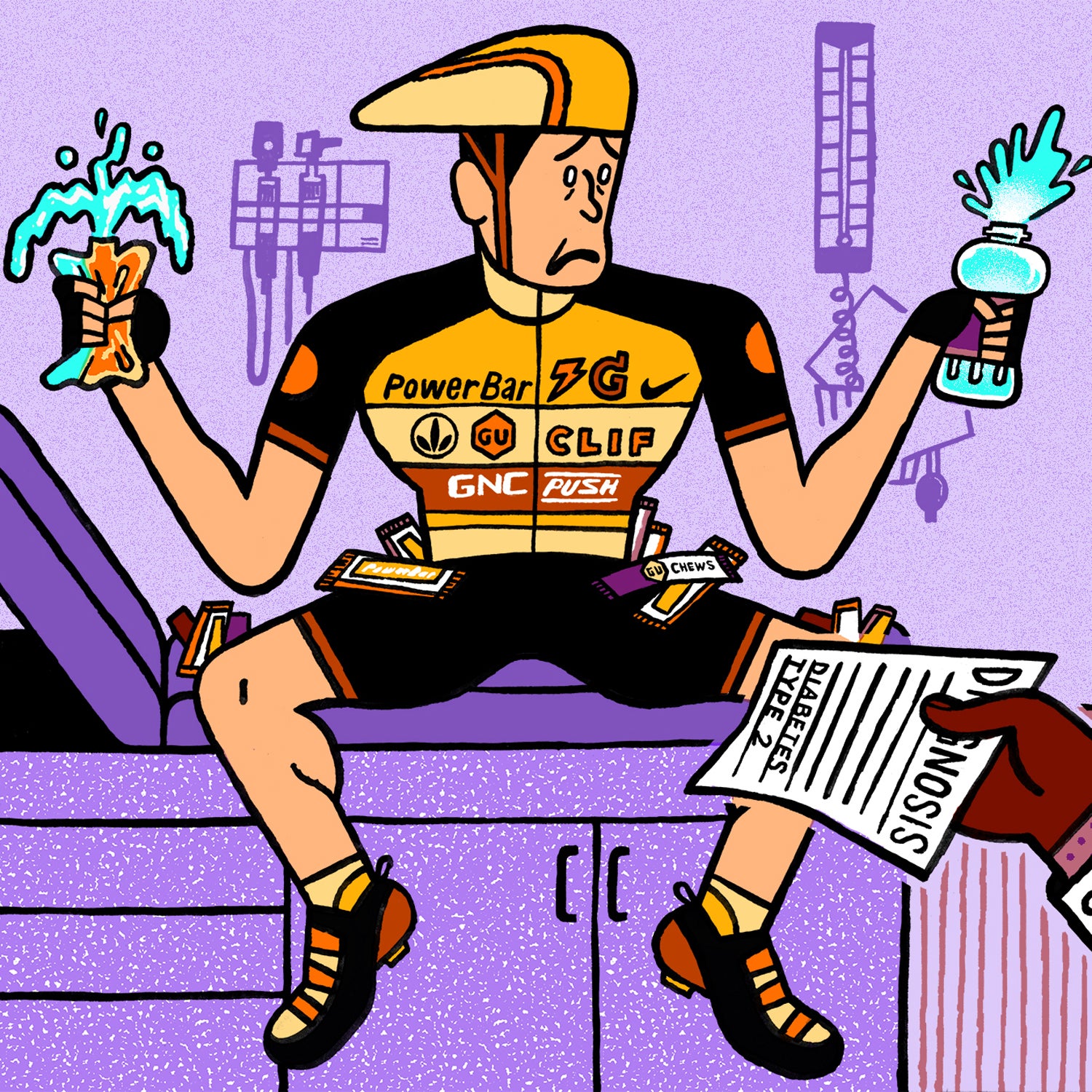Could all those sugary sports drinks and gels put athletes at higher risk of developing diabetes?