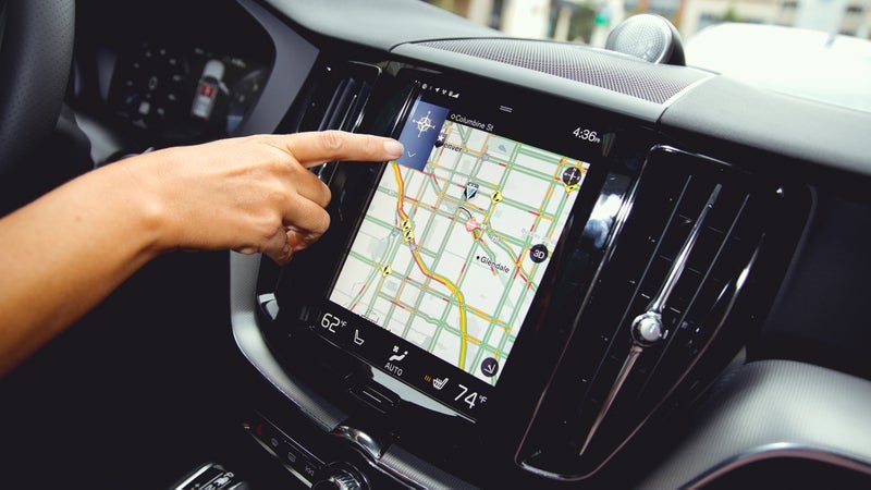 A large touchscreen acts as the focal point of the interior and allows Volvo to delete most of the XC60's physical buttons.