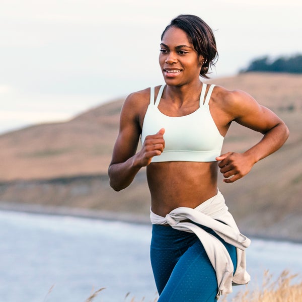 Oiselle’s bras feature novel strap configurations that are eye-catching and practical.