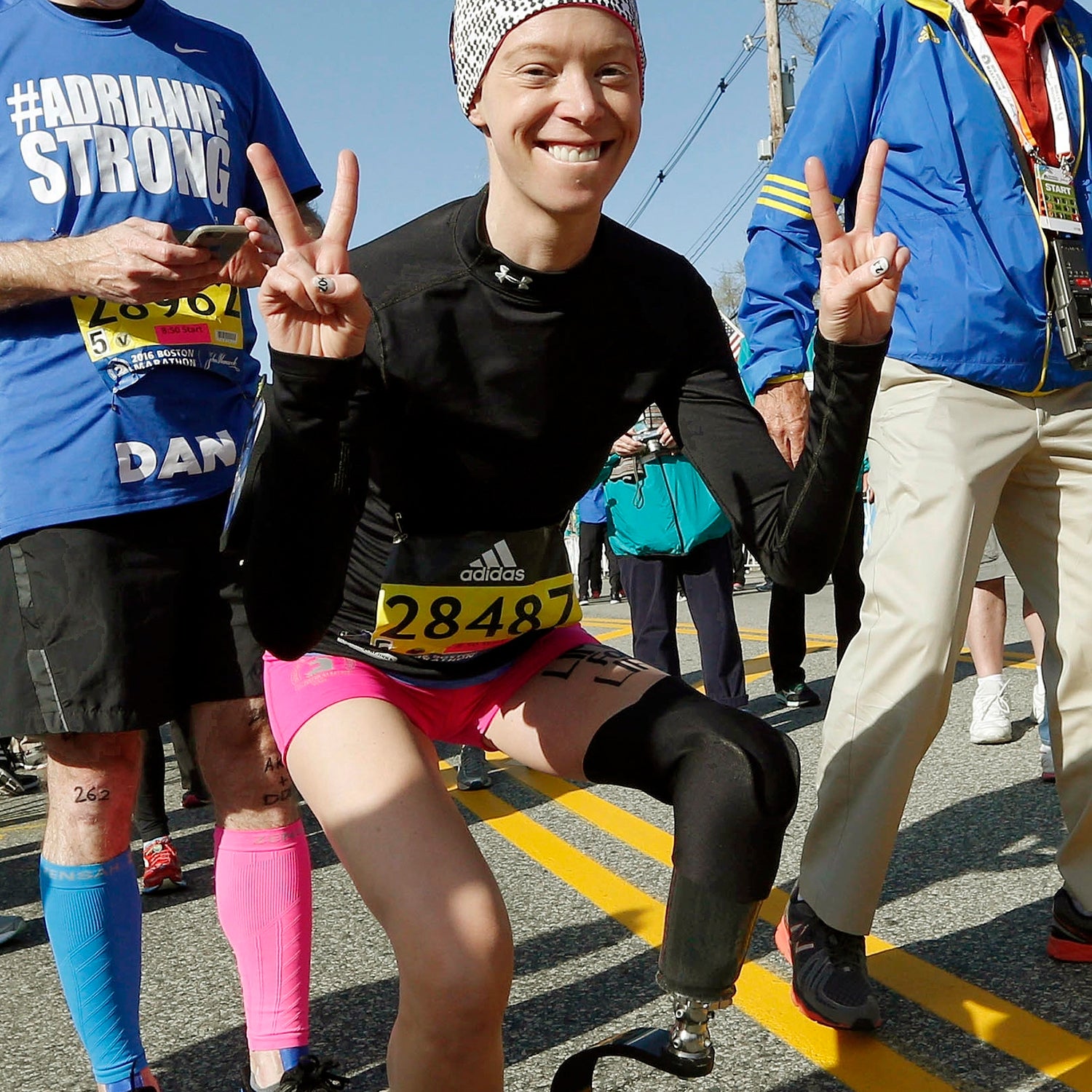 Bomb survivor Adrianne Haslet-Davis.
