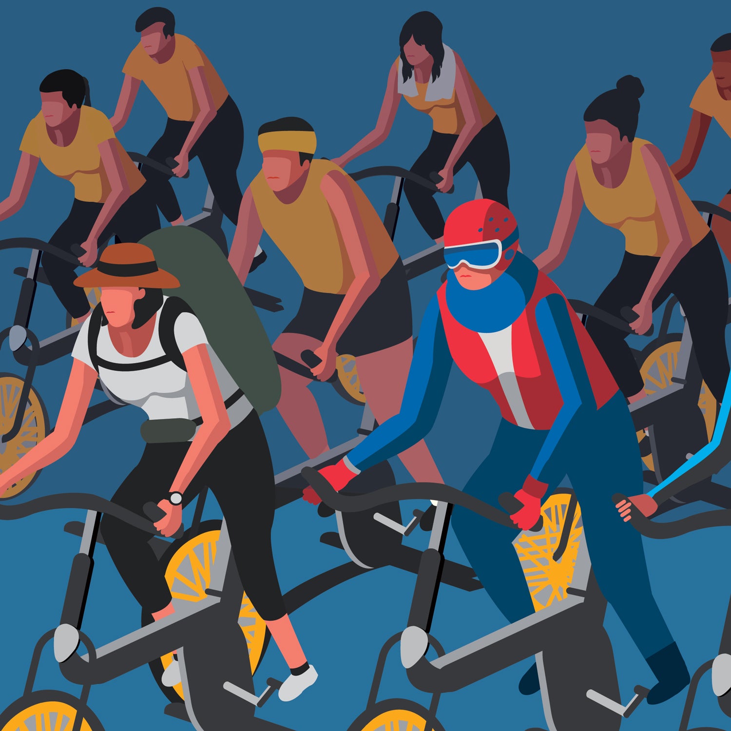 It takes variety in training to achieve progress.