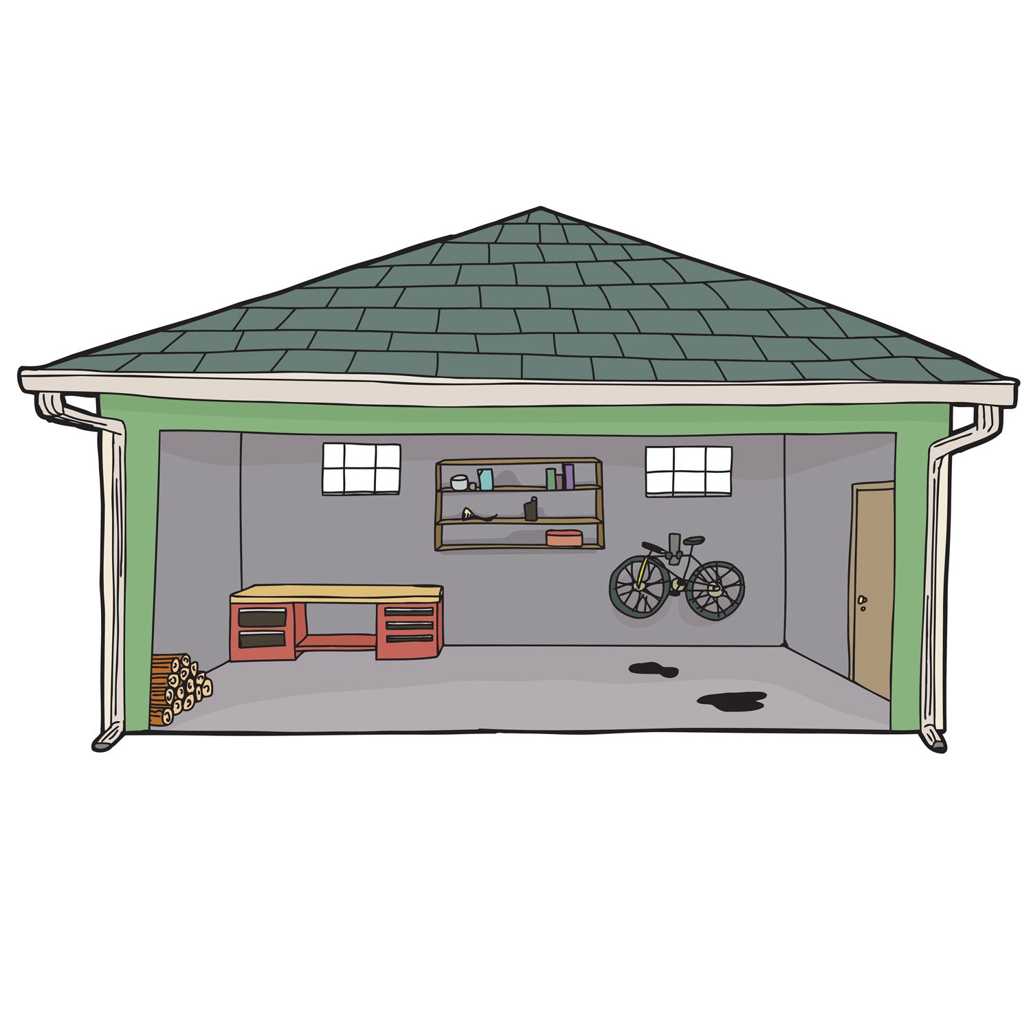 Just think of all the gear you can fit in your garage if you plan well.
