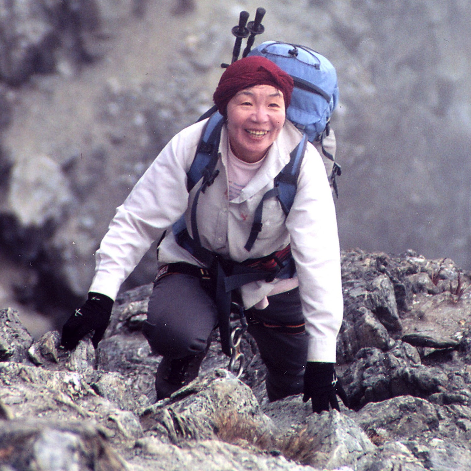 Tabei during her 2008 ascent of Pico Bolivar—the tallest mountain in Venezuela.