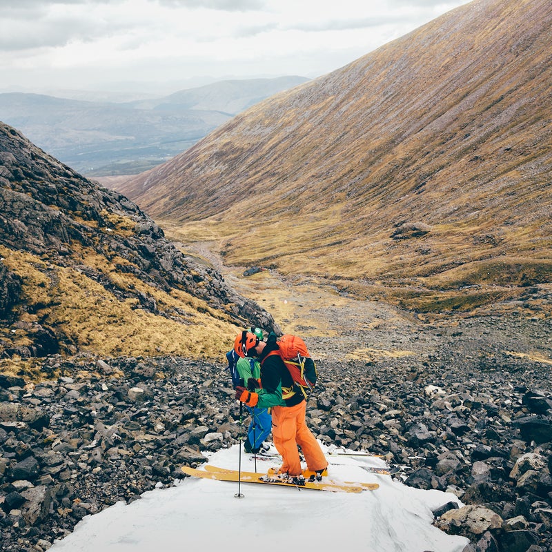 Hamish Frost and Niall McPherson at the end of a run.