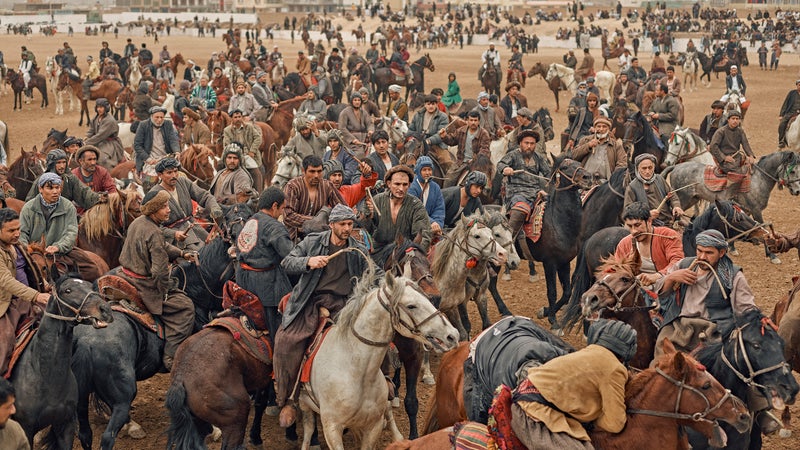 A match in Mazar-e-Sharif on the Persian New Year.