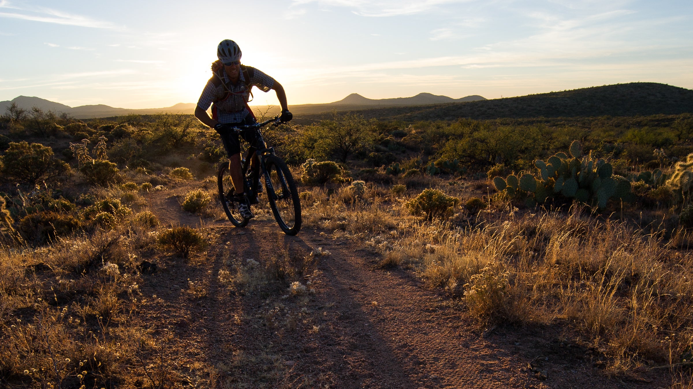 Mountain biking from the Kelvin Bridge to Superior on the Arizona Trail.