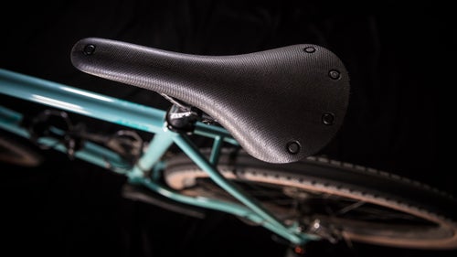 Other than the brakes, everything on our bike was perfectly chosen, from the Zipp cockpit bits to the new HED wheels. But my number one favorite part on the bike was the Brooks Cambium C13 saddle, which is so mercifully forgiving that I consider it the ultimate for gravel riding. Paul Components Set N’ Forget thru axles and seat post clamp, which allow you to choose the right skewer position and never have to worry about it again, were a close second.