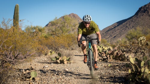 Tucson is an outstanding spot for a bike like the Grimes because the desert-baked pavement is often rutted and beat, the shoulders can be hard-packed dirt and sand, and there’s tons of flat, fast, sinuous single track that’s probably more fun on this than any mountain bike. At 21 pounds, this isn’t the lightest bike, nor is it the most cutting edge, but I love it because it’s pretty affordable (complete builds start at $2,950; ours goes for $5,600), hard-wearing, and just as nice to look at as any of the carbon super machines. It’s also high-performance without being pretentious. If I were looking for one bike that could do it all, this would be high on my list.