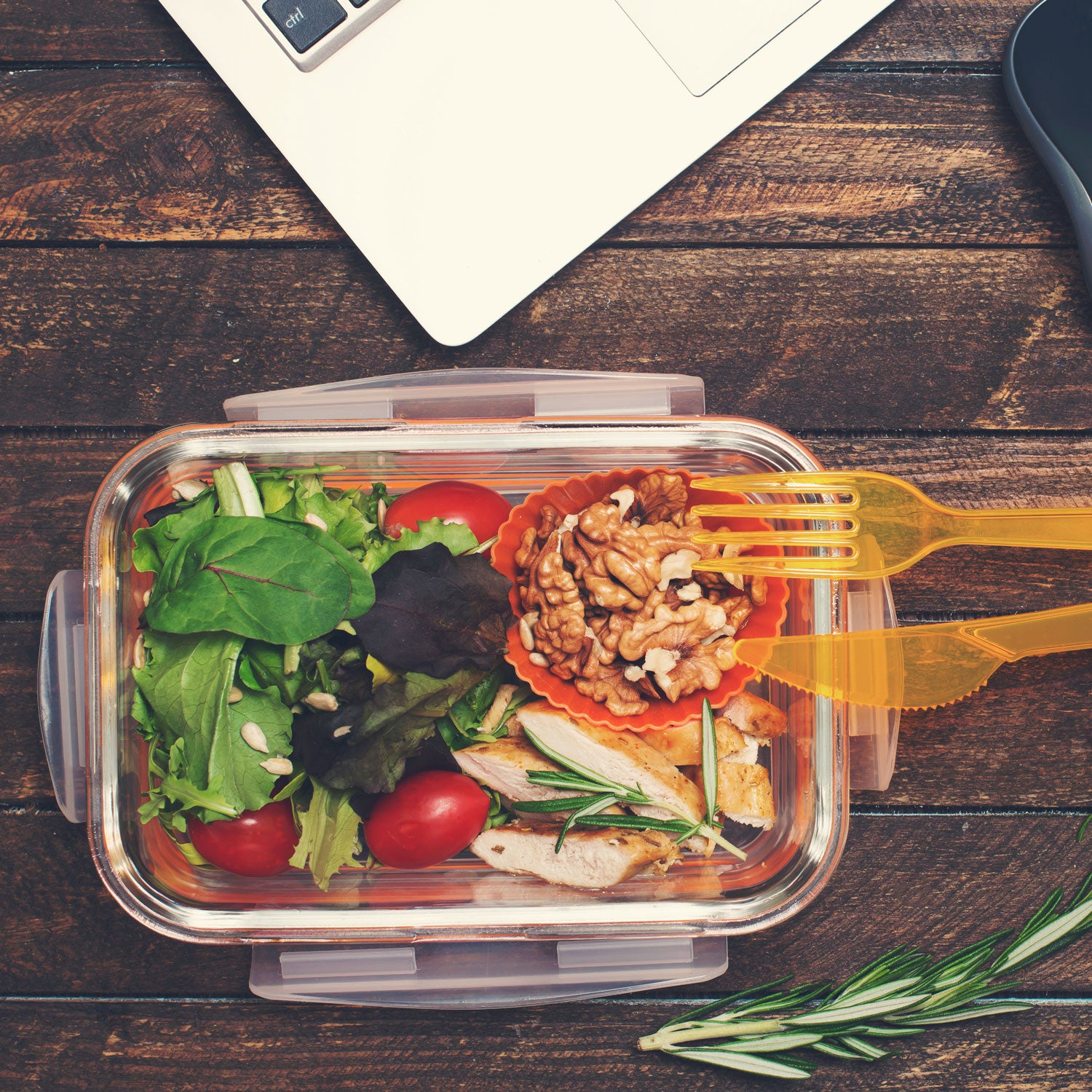 Make batches of nutrient-dense ingredients on a Sunday, and throw them together in different combos for lunch all week.
