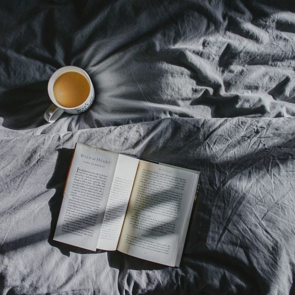 sleep; bed; coffee; book