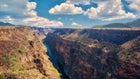 Rio Grande River and gorge near Taos, New Mexico