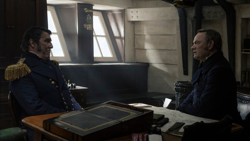 Ciarán Hinds as Sir John Franklin and Jared Harris as Captain Francis Crozier in AMC’s 'The Terror.'