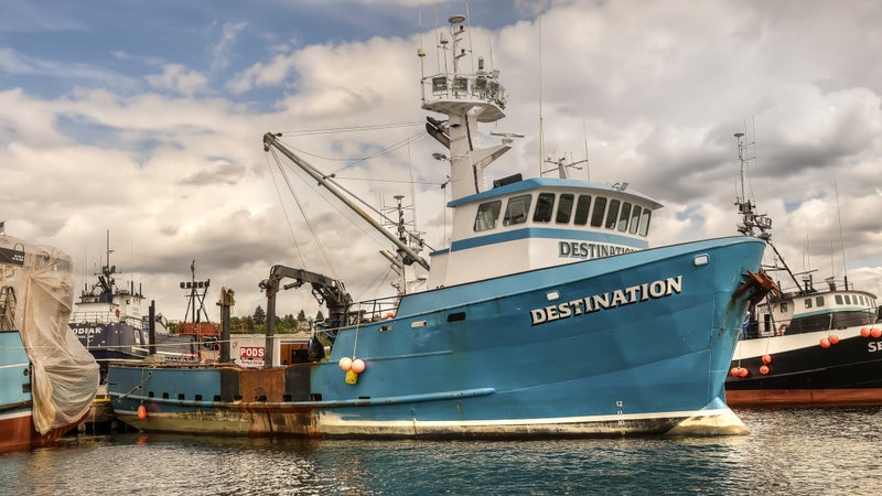 The FV Destination shown unloaded on April 23rd, 2016