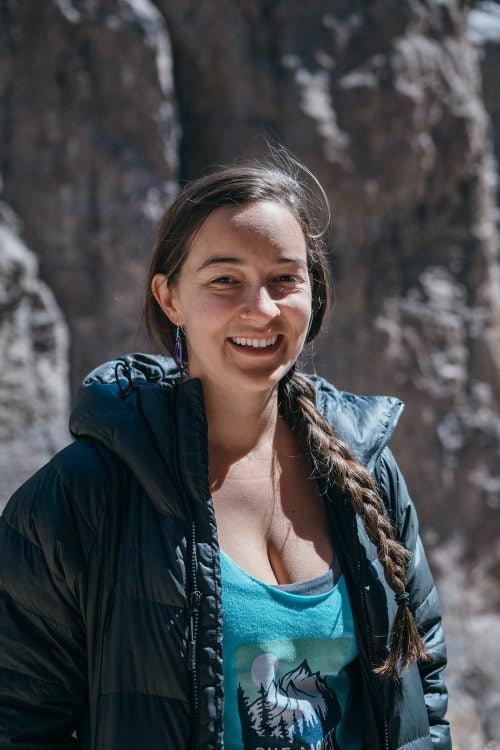 “The Women’s Climbing Festival is important because you can’t be what you don’t see. Here, I run into all these inspiring women who encourage me to be stronger and more confident. I don’t actually climb with a lot of women, so it’s really neat to get to see women are out there crushing, especially the ones from within the industry. It’s great for networking and connections, and you get to meet your heroes. Emily Harrington has been my girl crush forever and when I met her on the first day, I was too nervous to say hi.”