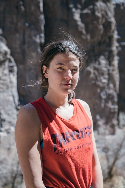 “When you’re here, being a female is not the thing that defines you. I’m not just ‘the girl who climbs’ because we’re all girls who climb! I’m here because I love Bishop, and I love any opportunity or excuse to come out here. Plus, it’s really exciting for me to see climbing growing in the way that it is, and I think events like this push it in a direction that I want to see climbing go. It feels important to me to be teaching people about climbing outdoors, being good stewards, and being inclusive.”