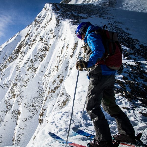 Dropping in at Big Sky Resort.