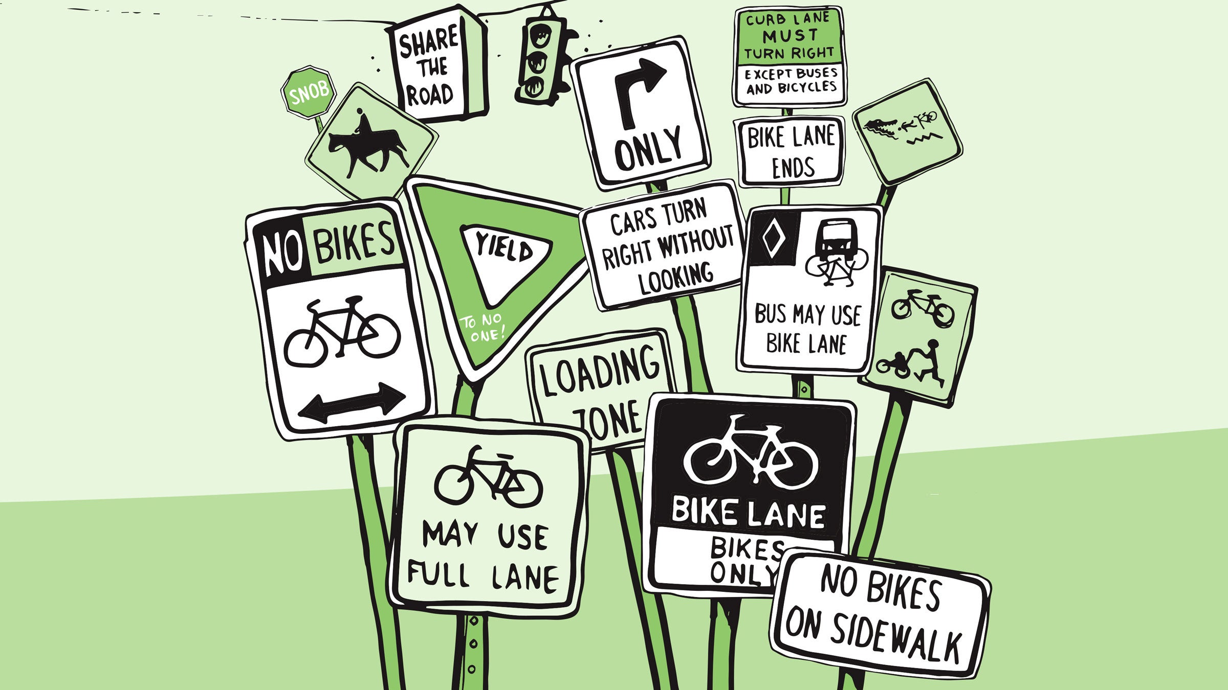 The simple fact is that in a car-centric environment there are many circumstances in which breaking the law on a bike is not only justified but necessary to insure your survival.