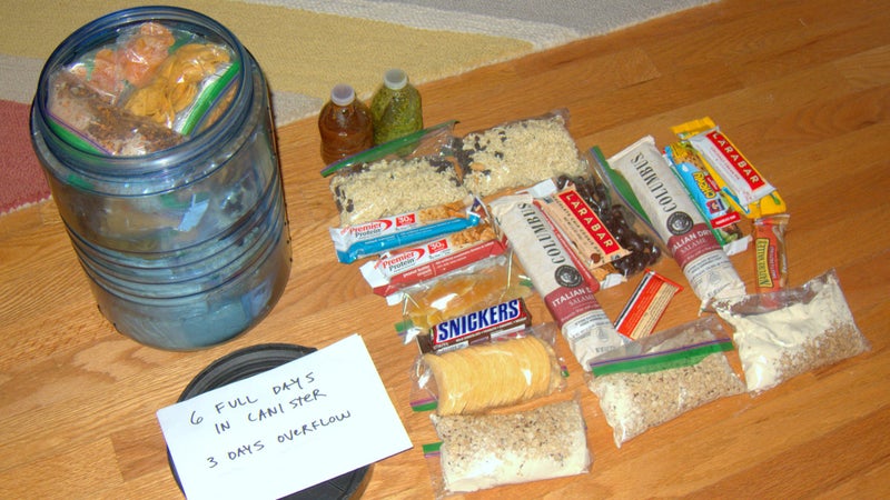 Last summer I yo-yo’d the Pfiffner Traverse in 9 days, starting at Berthoud Pass. By the time I reached Rocky Mountain National Park, where canisters are required, I was able to fit all of my food inside the canister. In the James Peak and Indian Peaks Wilderness, I used other accepted methods to store my food at night.