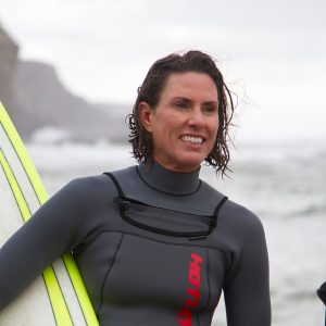 Sarah Gerhardt is one of six women to be invited to compete in the first all-female heat at a Mavericks event