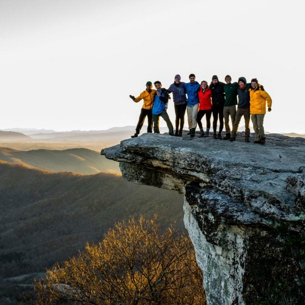 The Outing Club in the Blue Ridge Mountains.