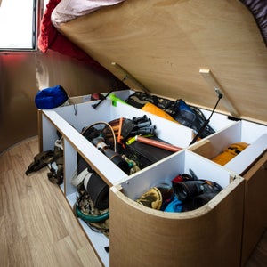 With some careful curating, you can stash all the gear you need in a pretty tiny space.