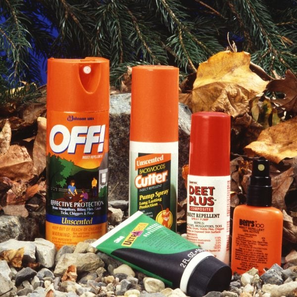 If we decide to donate blood, most of us would like to control when we donate it-and to whom. So mosquitoes are an outdoor nuisance to be avoided, as are biting flies, ticks, and chiggers. We ward all of them off with deet, a strong repellant that ARS discovered 40 years ago. USDA photo by Scott Bauer.