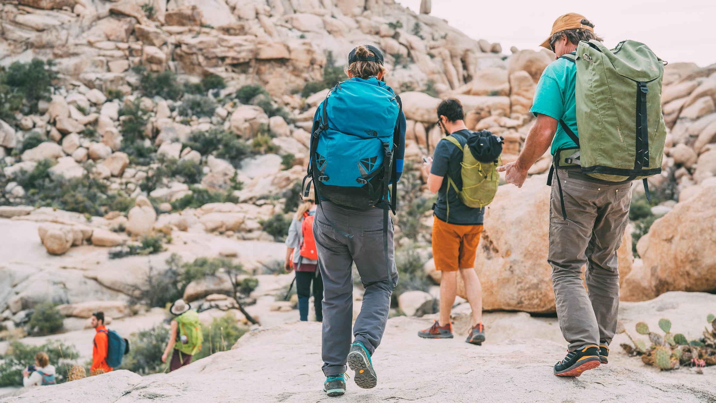 We traveled to Joshua Tree National Park in late April to hike, climb, run, and get a sneak peek at next year’s spring line from The North Face.