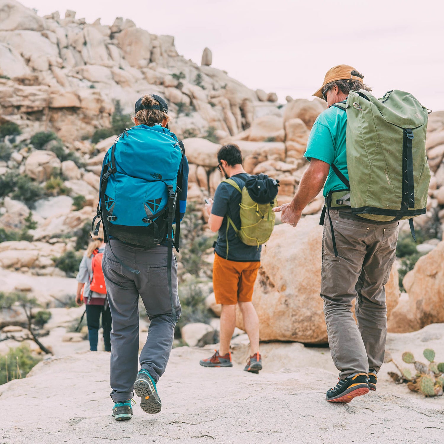 We traveled to Joshua Tree National Park in late April to hike, climb, run, and get a sneak peek at next year’s spring line from The North Face.