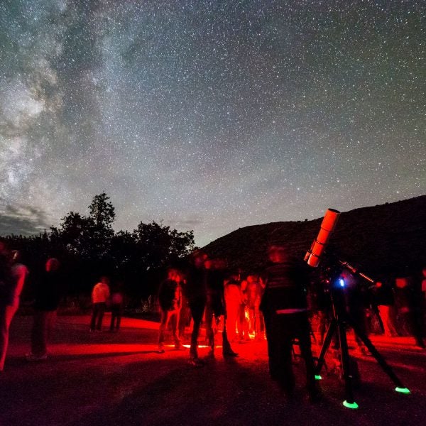Sleep under the stars at Capitol Reef National Park’s Fruita Campground and take a night-sky tour from visiting astronomers within the park.